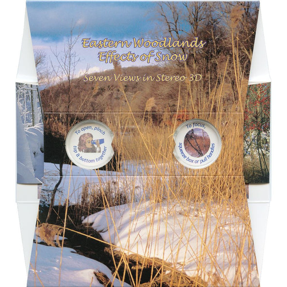 Eastern Woodland - Effects of Snow - OH WOW Greeting Card - Mailable Viewer with 7 viewer cards - NEW