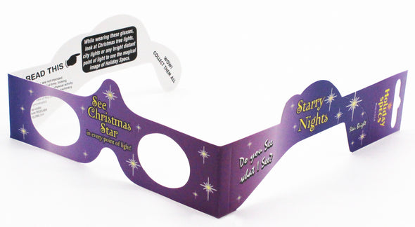 10 PAIRS - 3D Christmas Glasses - 10 Different Styles - NEW