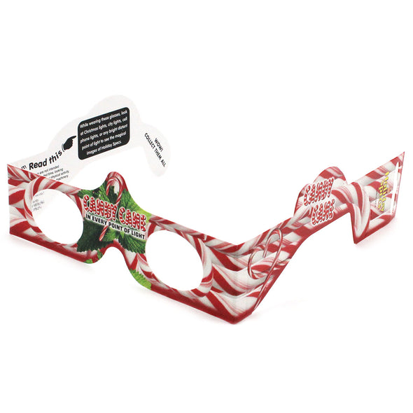 CANDY CANE - 3D Christmas Glasses - Holiday Specs® - Single Individual