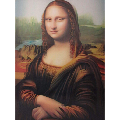 Mona Lisa - 3D Lenticular Poster - 12x16 -  NEW