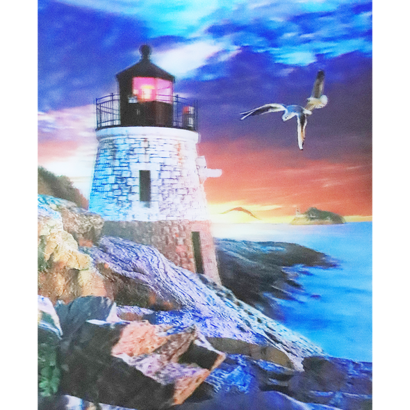 Lighthouse - 3D Lenticular Poster - 12x16 Print - New