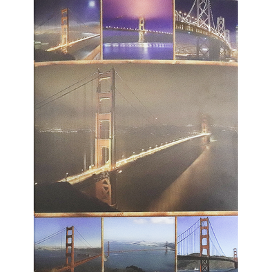 Golden Gate Bridge - 3D Lenticular Poster - 12x16 -  NEW