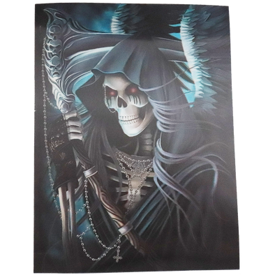 Grim Reaper Death Skeleton - 3D Lenticular Poster - 12x16 -  NEW
