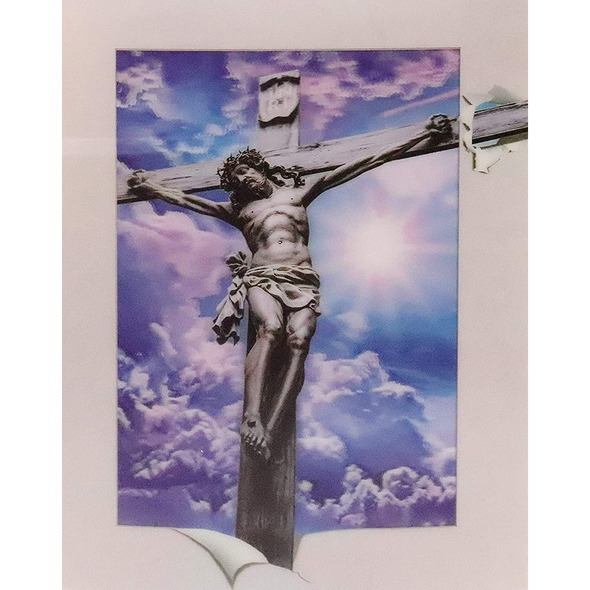 Jesus in the Cross - 3D Lenticular Poster - 12x16 -  NEW