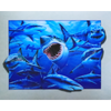 Sharks in the Ocean - 3D Lenticular Poster - 12x16 Print - New