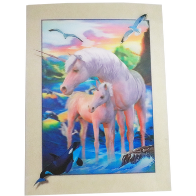 Unicorns - 3D Lenticular Poster - 12x16 Print - New