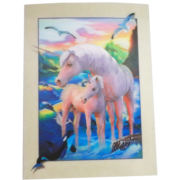 Unicorns - 3D Lenticular Poster - 12x16 Print - New