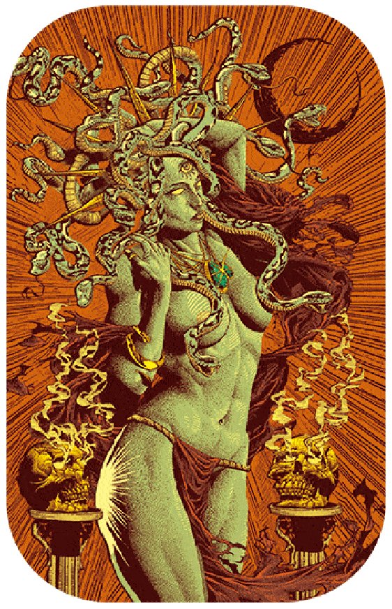 Medusa Gorgona - 3D & Flicker Lenticular Poster - 12x16 - NEW
