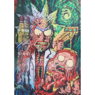 Rick & Morty Monsters - 3D & Flicker Lenticular Poster - 12x16 - NEW