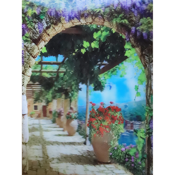 Entrance to Winery - 3D Lenticular Poster - 12x16 Print - New