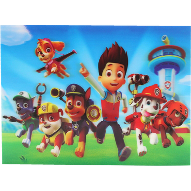 Paw Patrol - 3D Lenticular Poster - 12x16 Print - New