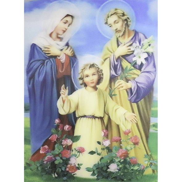 Holy Family - 3D Lenticular Poster - 12x16 Print - New