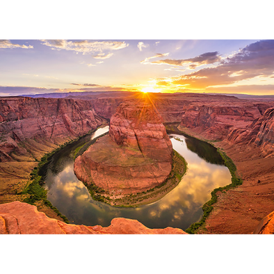 Horseshoe Bend Sunset - 3D Lenticular Postcard Greeting Card - NEW