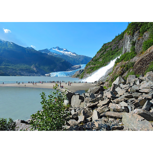 Mendenhall Glacier - 3D Lenticular Postcard Greeting Card