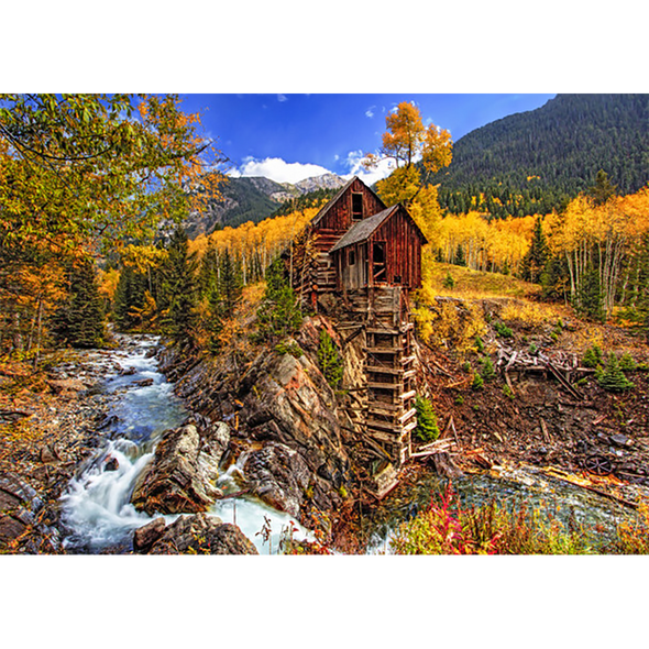 Crystal Mill, Colorado - 3D Lenticular Postcard Greeting Card