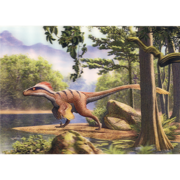 Utahraptor - 3D Lenticular Postcard Greeting Card - NEW