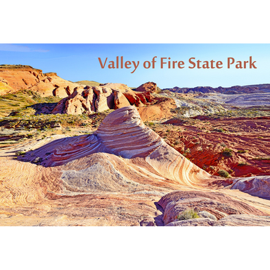 Valley of Fire State Park, Fire Wave - 3D Lenticular Postcard Greeting Card - NEW