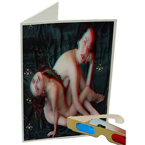 Entwined - Phantogram Greeting Card - with 3D Glasses - Nude Image Pops Up from the Card - Unique 3D - NEW