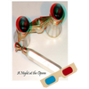 Opera Glasses - Phantogram Greeting Card - with 3D Glasses - Image Pops Up from the Card - Unique 3D - NEW