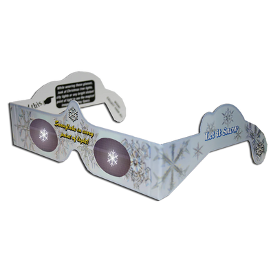 SNOWFLAKE - Individual Christmas Glasses Holiday Eyes® - 3D Holographic Glasses - NEW