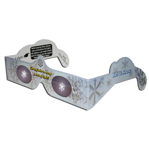 SNOWFLAKE - Individual Christmas Glasses Holiday Eyes® - 3D Holographic Glasses - NEW