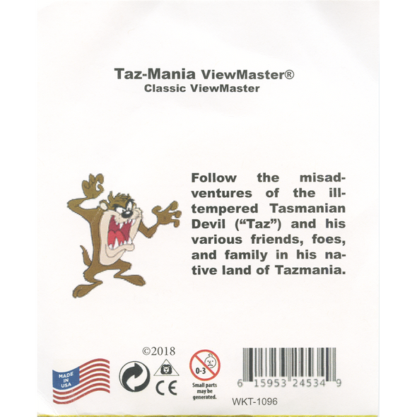 Taz-Mania - View-Master 3 Reel Set - AS NEW - 1096
