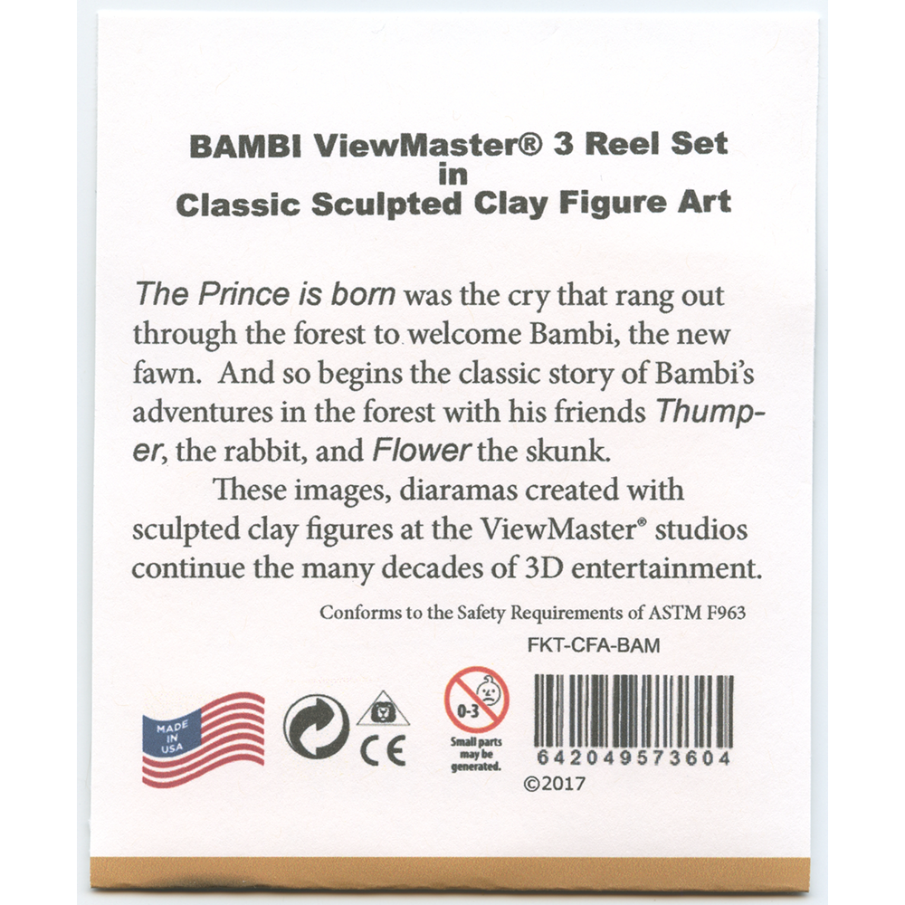 Bambi - View-Master 3 Reel Set - vintage – worldwideslides Bambi - View-Master 3 Reel Set - vintage – worldwideslides