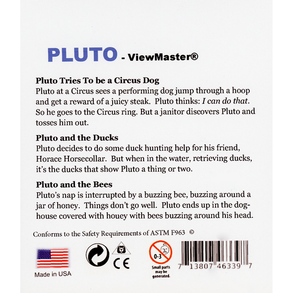 Pluto - Disney - View-Master 3 reel set - 5013 - FKT