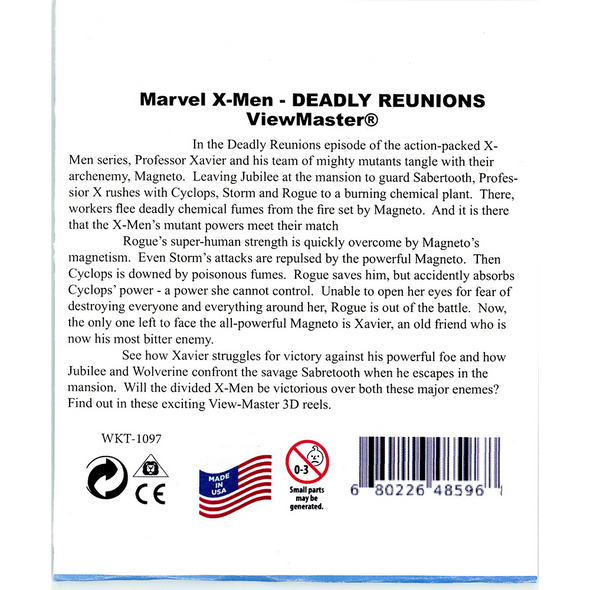 ViewMaster X-Men Deadly Reunions- 3 Reel Set