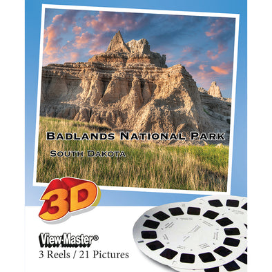 Badlands National Park - South Dakota - View-Master 3 Reel Set - vintage