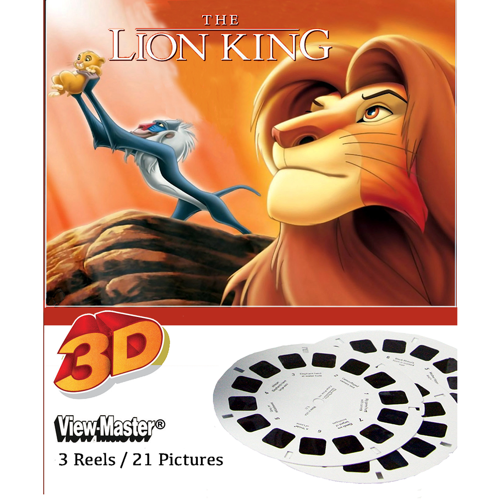 Lion King - Scenes from the Movie - View Master 3 Reel Set - vintage –  worldwideslides