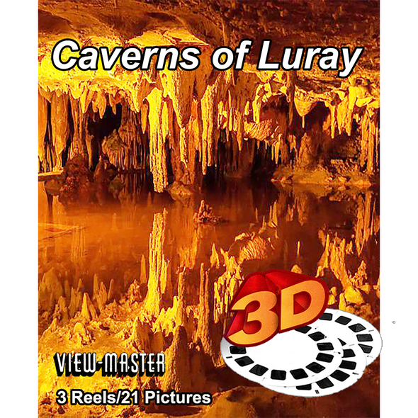 Caverns of Luray  - View-Master 3 Reel set - FKT