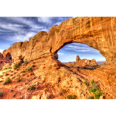Arches National Park: Turret Arch - 3D Lenticular Postcard Greeting Card - NEW