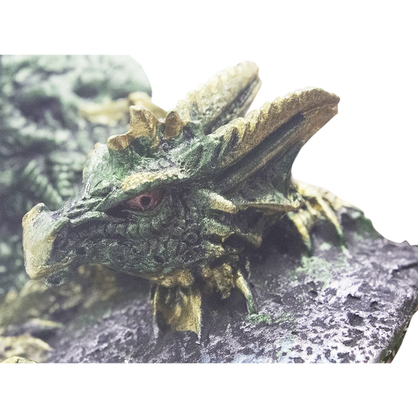 Dragon Trinket Box - Meticulous Detail Geode inside  - NEW