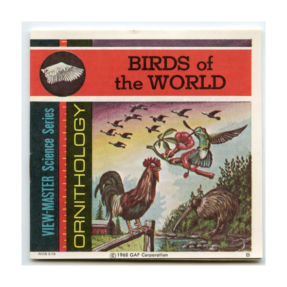 ViewMaster - Birds of the World - B678 - Vintage 3 Reel packet - 1970s views