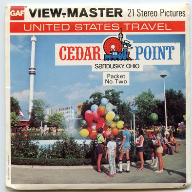 ViewMaster - Cedar Point - A604 - Vintage 3 Reel Packet - 1970s views