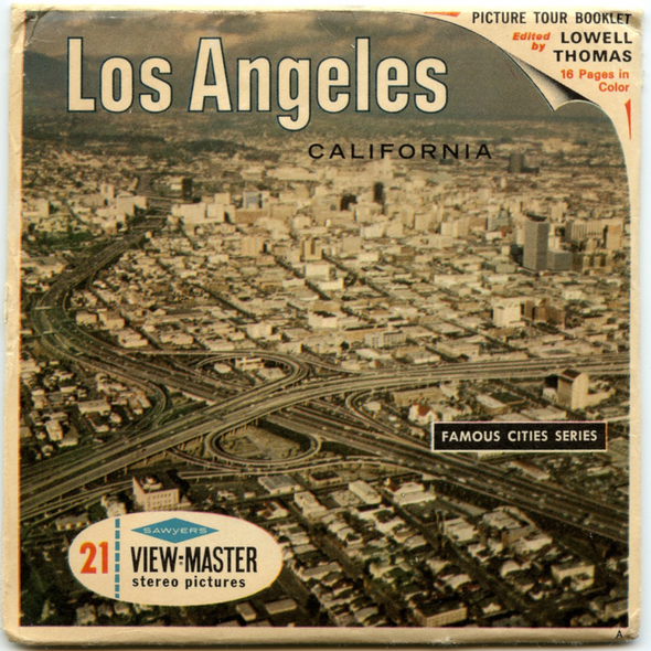 Los Angeles California - Vintage - Views-Master - 3 Reel Packet - 1960s views (BARG-A181-S6)