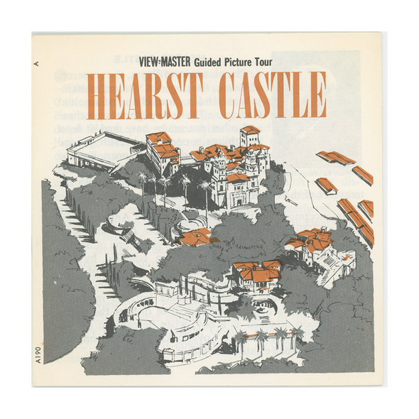 Hearst Castle San Simeon - View-Master 3 Reel Packet - 1960's view - vintage - (BARG-A190-G1A)