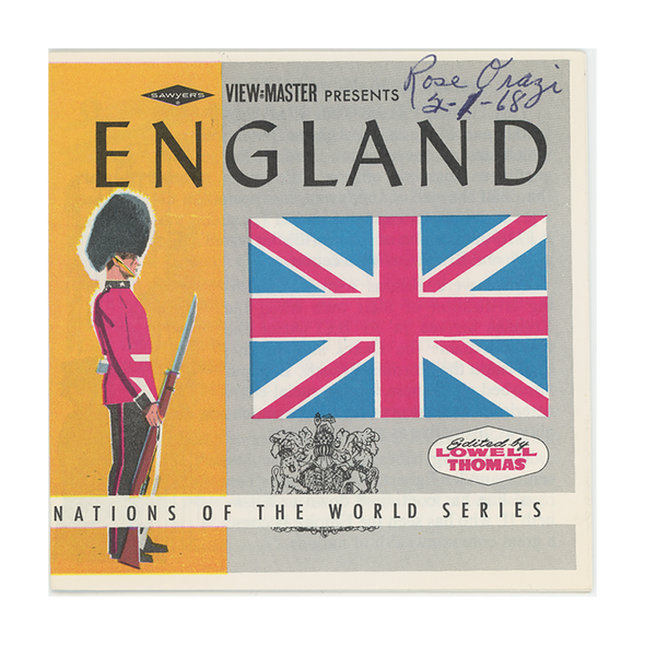 England - View-Master 3 Reel Packet - 1960's view - vintage  - (BARG-B156-S6A)