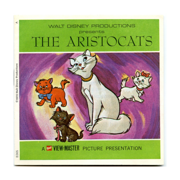 Aristocats  - View-Master - Vintage 3 Reel Packet - 1970s  (BARG-B365-G3NK)