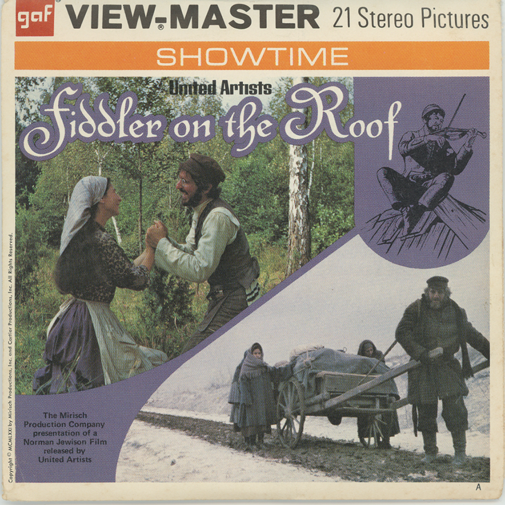 Fiddler on the Roof - View-Master 3 Reel Packet - 1970's vintage - (BA ...