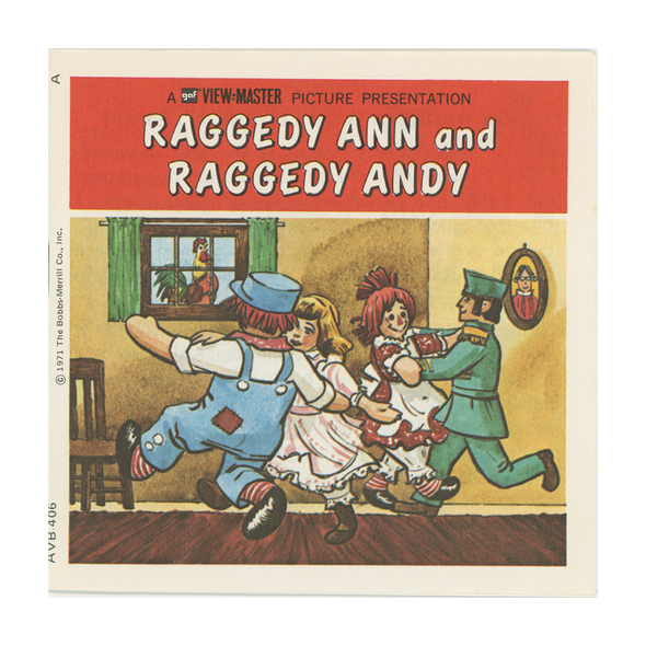 Raggedy Ann and Andy - View-Master 3 Reel Packet - 1970s vintage - (ECO-B406-G3A)