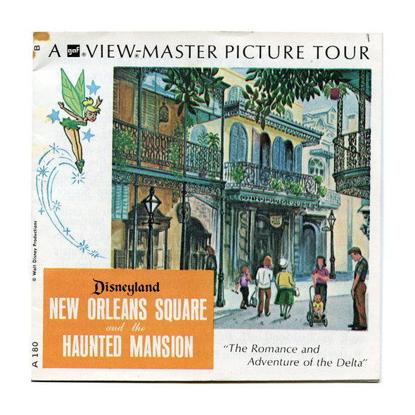 View Master - New Orleans Square and the Hunted Mansion- Disneyland - Vintage - 3 Reel Packet - 1960s views - A180