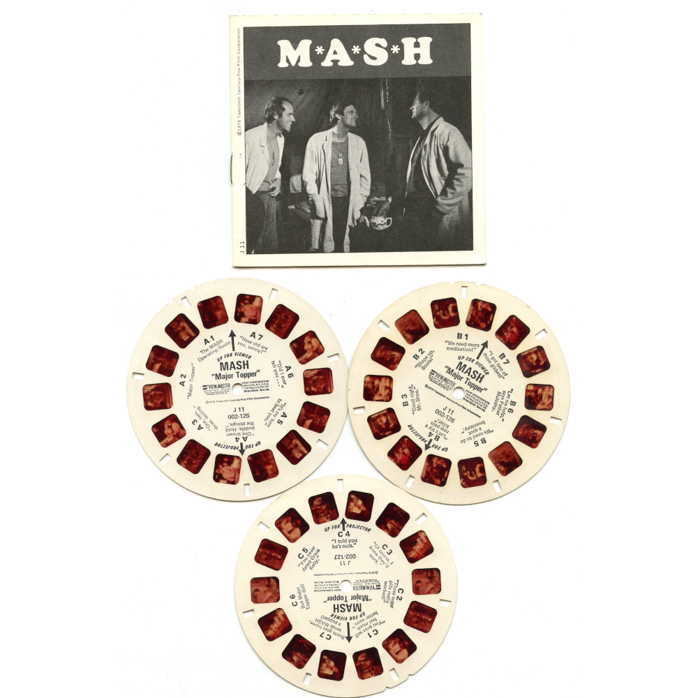 Mash  Major Topper- View-Master 3 Reels Only - vintage - (PNJ-J11-G) –  worldwideslides