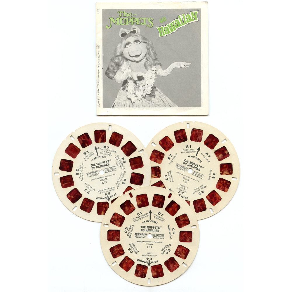 Muppets go Hawaiian - View-Master 3 Reels Only - vintage - (PNJ