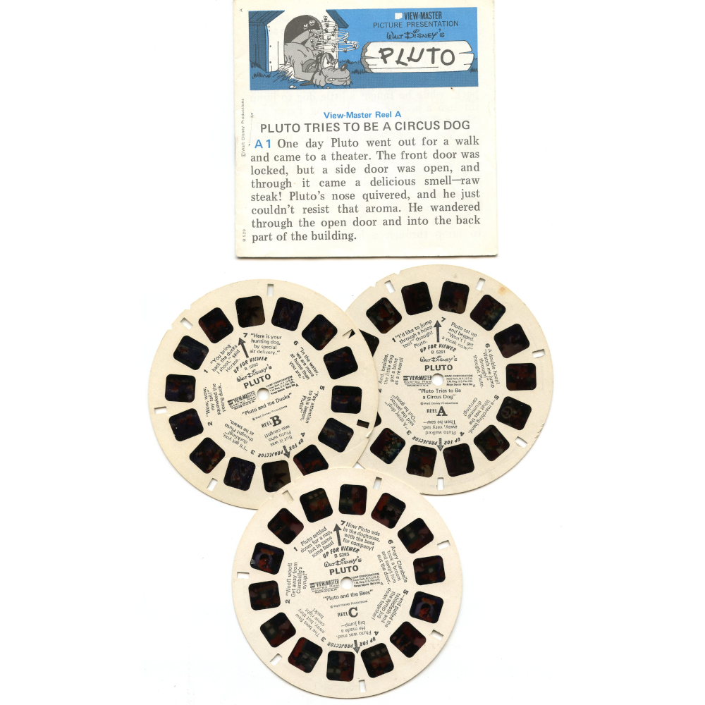 Pluto - View-Master 3 Reels Only - vintage - (PNJ-B529-G