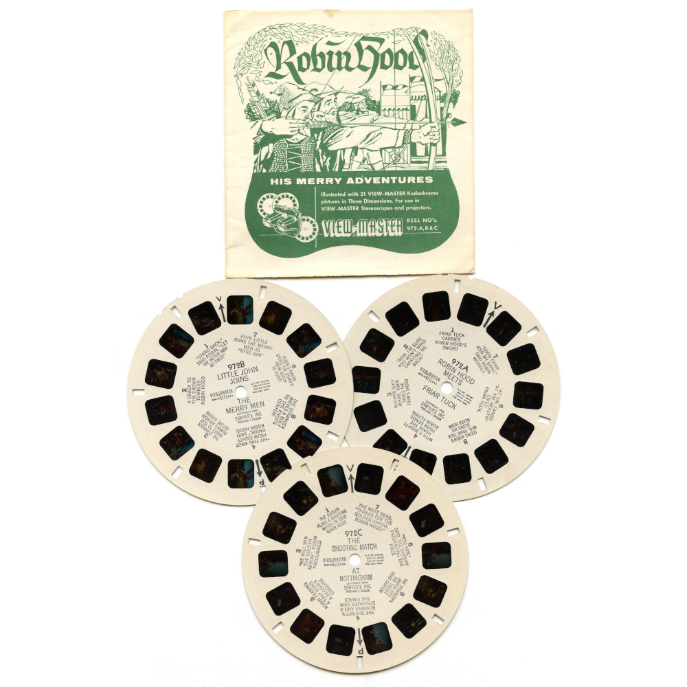 Robin Hood His Merry Adventures - View-Master 3 Reels Only - vintage -  (PNJ-972-S)
