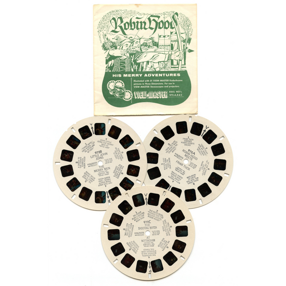 Robin Hood His Merry Adventures - View-Master 3 Reels Only - vintage - (PNJ-972-S)