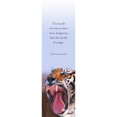 TIGER ROARING - 3D Lenticular Bookmark