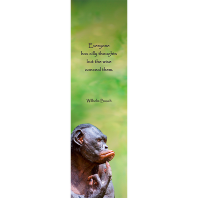 CHIMP THINKING - 3D Lenticular Bookmark